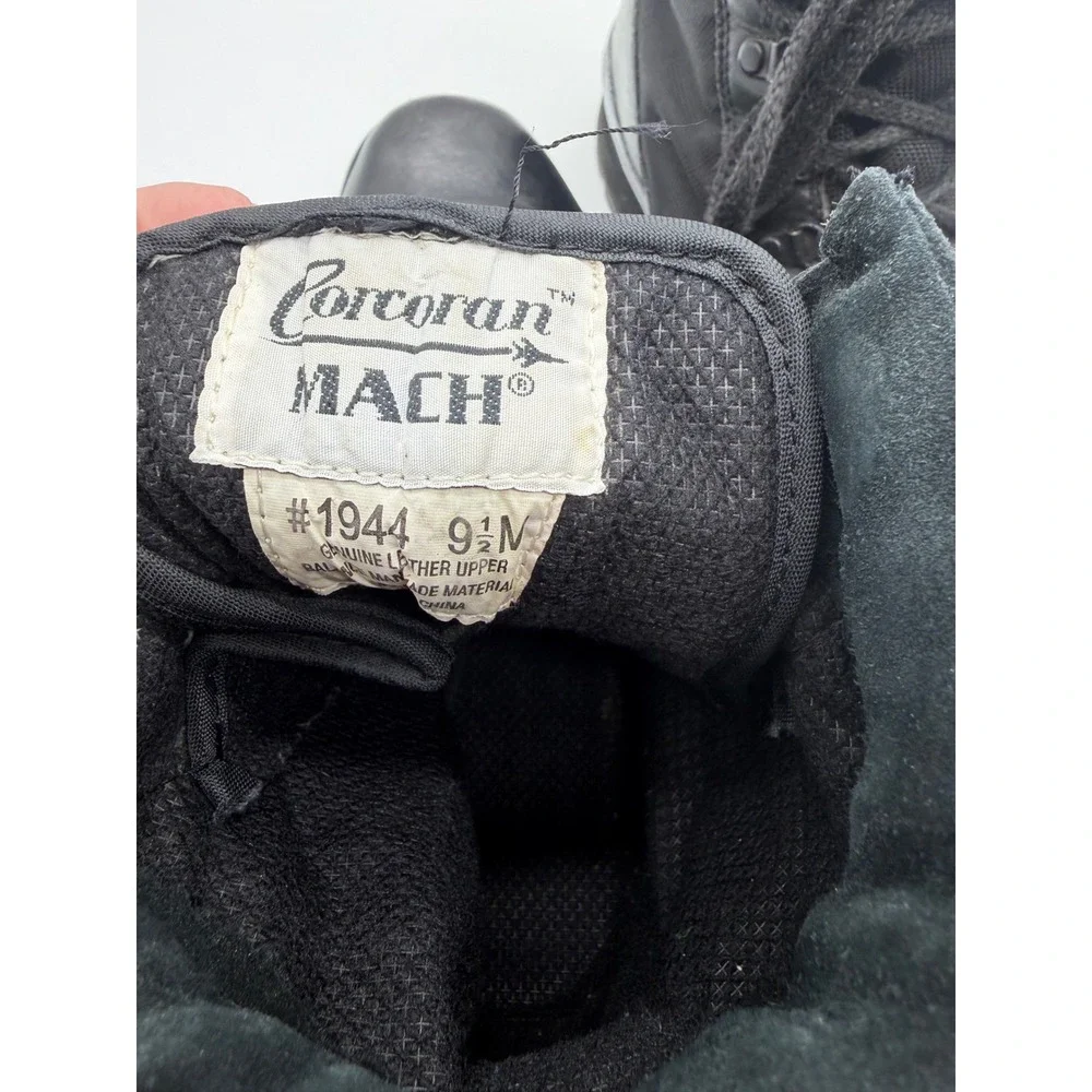 Corcoran Mach 1944 Mens Black Leather Tactical Combat‎ Boots Size 9.5 M